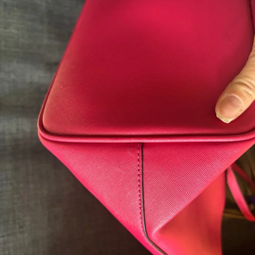 Auth NWOT Marc Jacobs Rare HOT PINK magenta  Sidekick Tote - Picture 12 of 14